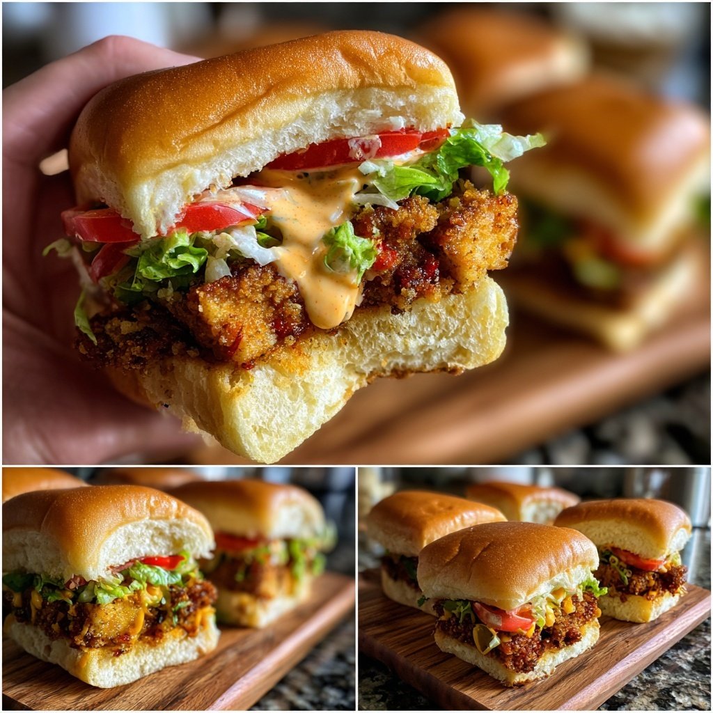 Sliders with Crispy Tofu