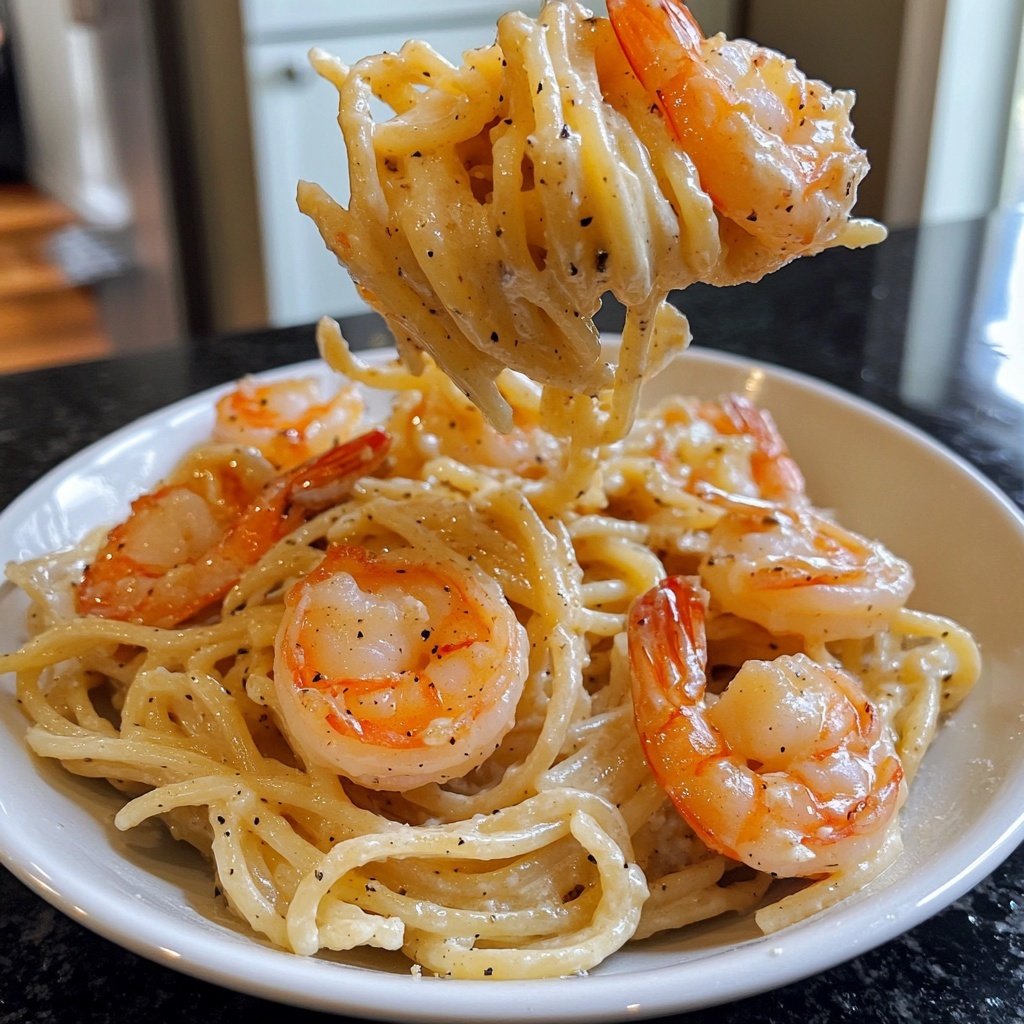 15-Minute Garlic Shrimp Pasta