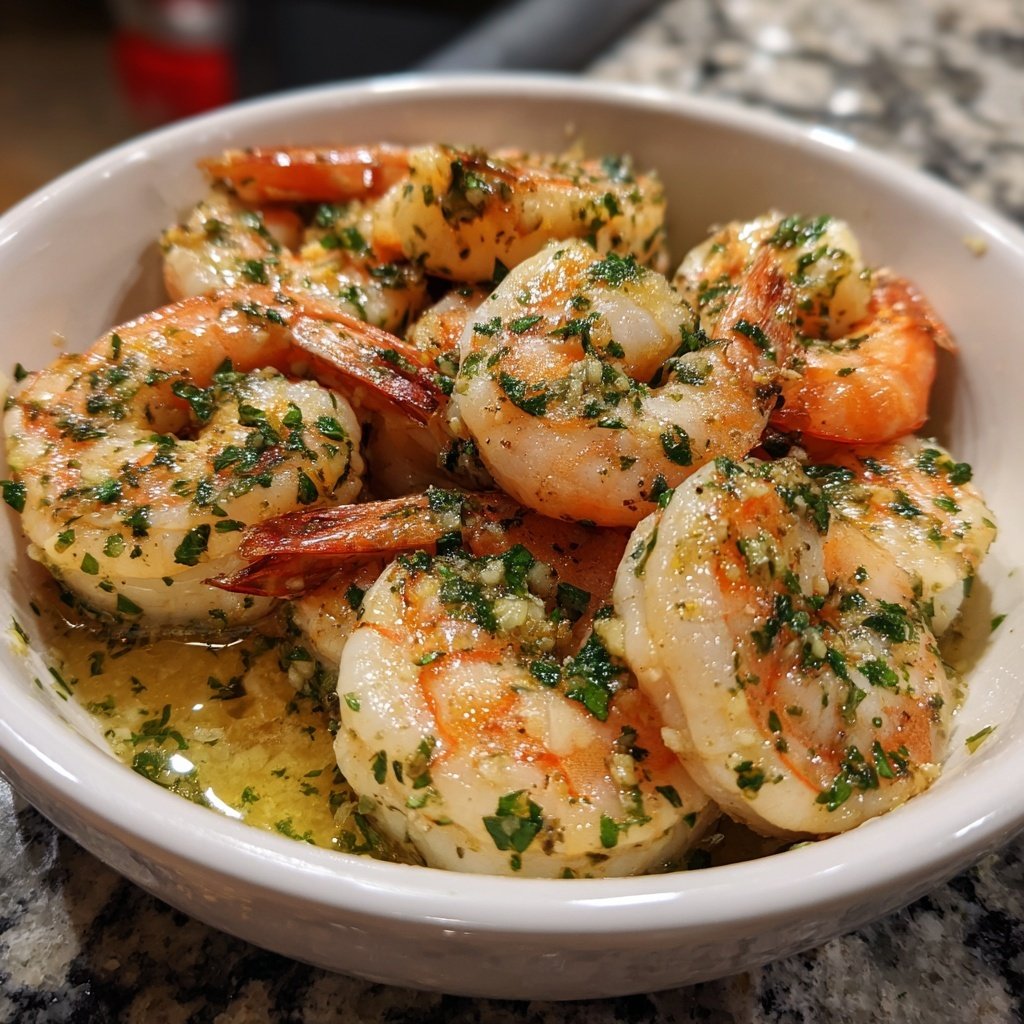 Garlic Butter Shrimp with White Wine