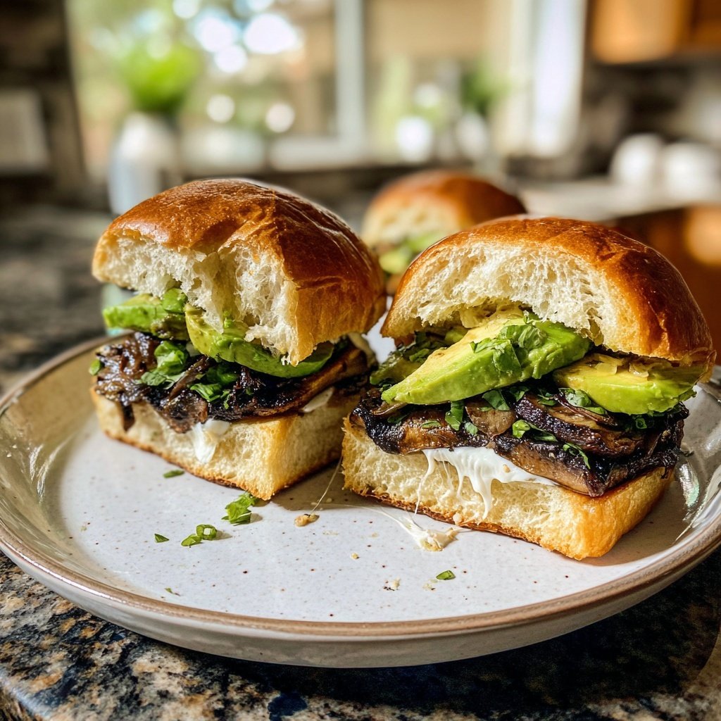 Sliders with Roasted Portobello
